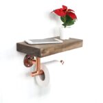 Βάση χαρτιού Cop καρυδί ξύλο 30x14x15εκ ed3685 - Image 2