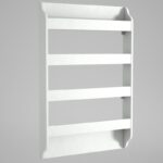 Ραφιέρα Montessori άσπρο μελαμίνη μεταλλικός σκελετός 80x12x120εκ ed3691 - Image 3