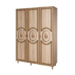 Ντουλάπα ρούχων Mode τρίφυλλη 135x52x192cm μελαμίνη oak ed3699 - Image 5