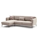 Γωνιακός καναπές Venus L κρεμ 265x163x80cm ed3714 - Image 5