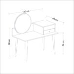 Κονσόλα Angel άσπρη μελαμίνη 120x60x96cm ed3724 - Image 2