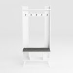 Έπιπλο εισόδου Lago άσπρο χρώμα 83 6x31 3x180cm ed3738 - Image 4