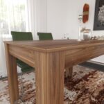 Τραπέζι Single 120x80x78cm μελαμίνη καρυδί ed3740 - Image 3