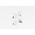 Ράφι τοίχου Base άσπρη 30x19 6cm μελαμίνη ed3751 - Image 4