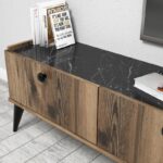 Έπιπλο τηλεόρασης Famiglia καρυδί χρώμα μελαμίνη 180x35x49cm ed3752 - Image 4