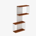 Ράφι τοίχου Destan Pine μελαμίνη 65x19x96cm ed3760 - Image 2