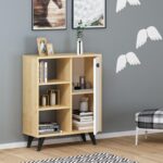 Ντουλάπι Athena Sapphire Oak λευκό 72x35x90 6cm ed3768 - Image 5