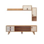 Έπιπλο τηλεόρασης Leija 140x40x53cm μελαμίνη ed3773 - Image 2