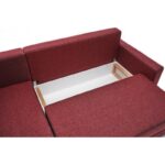 Γωνιακός καναπές Ece Right κεραμιδί 242x90x88cm ed3797 - Image 5