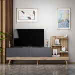 Έπιπλο τηλεόρασης Progetto μελαμίνη 180x37x82cm ed3816