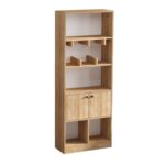 Βιβλιοθήκη Marisa δρυς μελαμίνη 60x30x170εκ ed3818 - Image 3