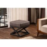 Σκαμπώ Cosi ανθρακί χρώμα μεταλλικό 46x46x44cm ed3819