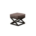 Σκαμπώ Cosi ανθρακί χρώμα μεταλλικό 46x46x44cm ed3819 - Image 2