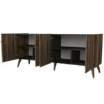 Κονσόλα Di legno καρυδί ανθρακί χρώμα 183 6x47x78cm ed3824 - Image 4