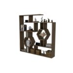 Βιβλιοθήκη Tamara καρυδί μελαμίνη 134x22x134εκ ed3829 - Image 3