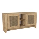 Μπουφέ Procida oak χρώμα μελαμίνη 150x45x73 4cm ed3843 - Image 4