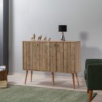 Μπουφέ Mente 2 SONOMA OAK ΜΕΛΑΜΙΝΗ 120x36xH90cm ed3847