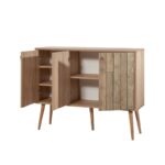 Μπουφέ Mente 2 SONOMA OAK ΜΕΛΑΜΙΝΗ 120x36xH90cm ed3847 - Image 3