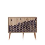 Μπουφέ Mente 2 SONOMA OAK ΜΕΛΑΜΙΝΗ 120x36xH90cm ed3848 - Image 5