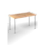 Τραπέζι Nice oak μαύρο χρώμα μελαμίνη 120x60x75cm ed3861 - Image 2