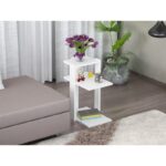 Βοηθητικό τραπέζι Moss άσπρη μελαμίνη 45x29 5x60cm ed3864 - Image 4