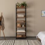 Ντουλάπα Dynamic μελαμίνη μέταλλο atlantic pine 64x52x225cm ed3869