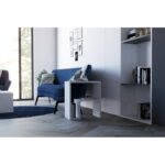 Βοηθητικό τραπέζι σαλονιού Abba άσπρη μελαμίνη 52x30x45cm ed3872