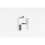 Βοηθητικό τραπέζι σαλονιού Abba άσπρη μελαμίνη 52x30x45cm ed3872 - Image 4