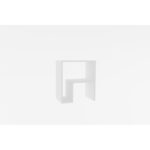 Βοηθητικό τραπέζι σαλονιού Abba άσπρη μελαμίνη 52x30x45cm ed3872 - Image 3