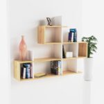 Ράφι τοίχου Lago άσπρο oak χρώμα 129x22x99cm ed3875 - Image 5