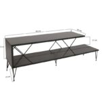 Έπιπλο tv Strada ανθρακί 120x30x40cm ed3878 - Image 2