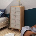 Συρταριέρα Altro μελαμίνη oak άσπρη 50x40x103cm ed3882 - Image 4