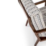 Πολυθρόνα Design 76x79x87cm ξύλο και ύφασμα ed3885 - Image 5