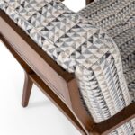 Πολυθρόνα Design 76x79x87cm ξύλο και ύφασμα ed3885 - Image 4