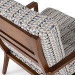 Πολυθρόνα Design 76x79x87cm ξύλο και ύφασμα ed3885 - Image 3