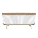 Έπιπλο τηλεόρασης Storari oak λευκό 140x43x60cm ed3891 - Image 3