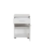 Κομοδίνο Sesami λευκή μελαμίνη 40x39x57cm ed3893 - Image 4