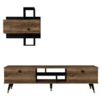 Έπιπλο tv Boom μελαμίνη μέταλλο 180x35x49cm ed3894 - Image 5