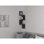 Ραφιέρα Zikzak ανθρακί μελαμίνη 25x25x105 4εκ ed3911 - Image 4