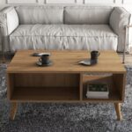 Τραπεζάκι σαλονιού Esordio 90x41 6x54cm μελαμίνη oak ed3920 - Image 5