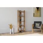 Βιβλιοθήκη Virba καρυδί μελαμίνη 52 4x22 6x149εκ ed3924