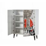 Ντουλάπι Article άσπρο μελαμίνη 95x36x111εκ ed3931 - Image 4