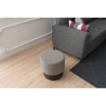 Σκαμπό Felix Houndstooth άσπρο μαύρο 40x40x42εκ ed3960 - Image 4