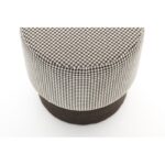 Σκαμπό Felix Houndstooth άσπρο μαύρο 40x40x42εκ ed3960 - Image 3