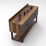 Μπουφέ Μina 180x85x93 2cm μελαμίνη μέταλλο ed3966 - Image 3