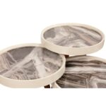 Βοηθητικά τραπεζάκια Bella λευκό χρώμα μελαμίνη 39x48xH39cm ed3975 - Image 3