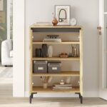 Ντουλάπι Air δρυς ανθρακί μελαμίνη 72x35x104εκ ed3987 - Image 4