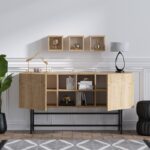 Μπουφέ Leya 150x45x40cm μελαμίνη μέταλλο ed3988 - Image 5