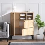 Ντουλάπι Latina Sapphire Oak μελαμίνη 100x125x35cm ed398 - Image 4