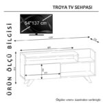 Έπιπλο tv Prima λευκό ΄120x31 6x51 5cm ed4003 - Image 2